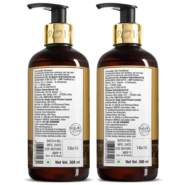 Moroccan Argan Oil Shampoo + Moroccan Argan Oil Conditioner - 600 ml Nourish | Strengthen | Revitalize