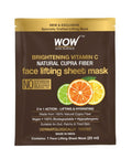 WOW SKIN SCIENCE Vitamin C Natural Fiber Cupra Face Lifting Sheet Mask 25ml