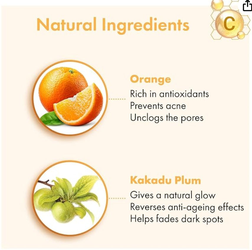 Good Vibes Vitamin C Glow Foaming Face Wash With Deep Cleansing Brush, 150 ml Non-Drying Brightening Face Cleanser For Clear Skin | No Parabens, No Sulphates, No Animal Testing