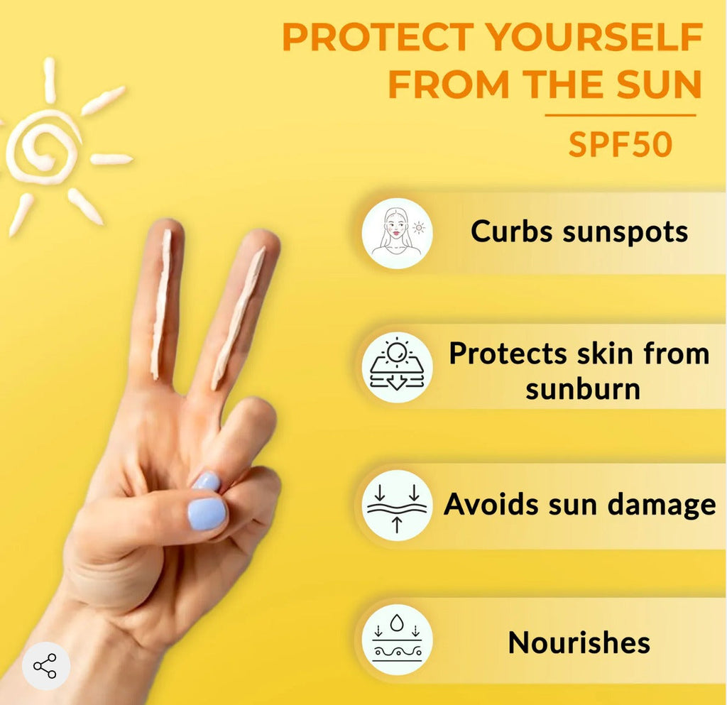Good Vibes UVA & UVB Protection SPF 50 PA+++ Broad Spectrum Gel Creme | Water Resistant, Anti-Ageing | No Parabens, No Animal Testing (50 g)