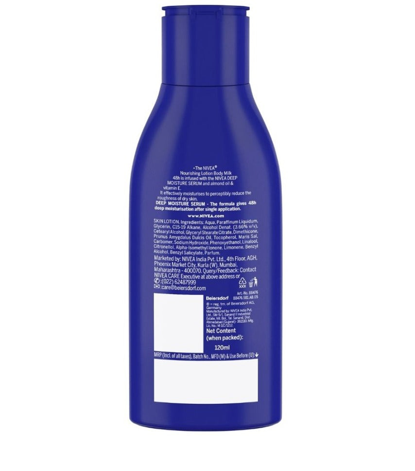 Nivea Unisex Almond Oil Very Dry Skin Nourishing Body Milk 120 ml