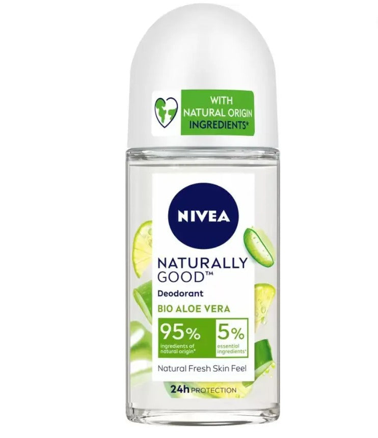 NIVEA Naturally Good Deodorant Roll On, Bio Aloe Vera, 50 ml Deodorant Roll-on - For Women  (50 ml)