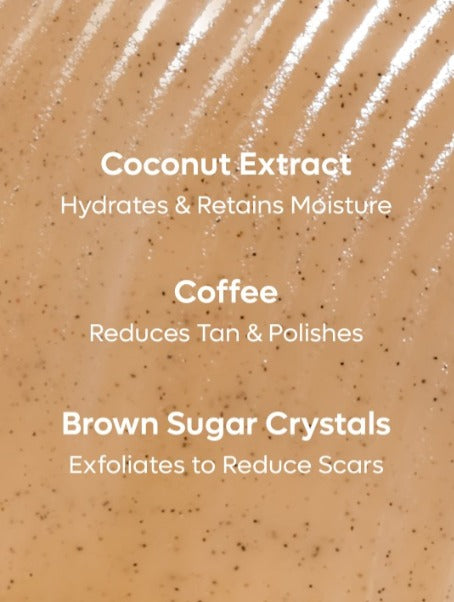 MCaffeine Coffee Sugar Body Scrub with Coconut Extracts - 250 g