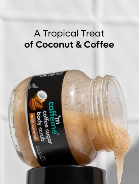 MCaffeine Coffee Sugar Body Scrub with Coconut Extracts - 250 g