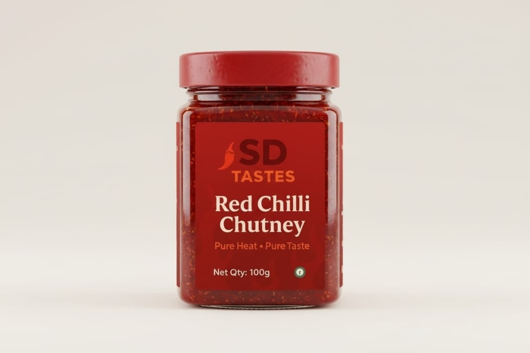 Red Chilli Chutney ! Brand- SD Tastes 200gm