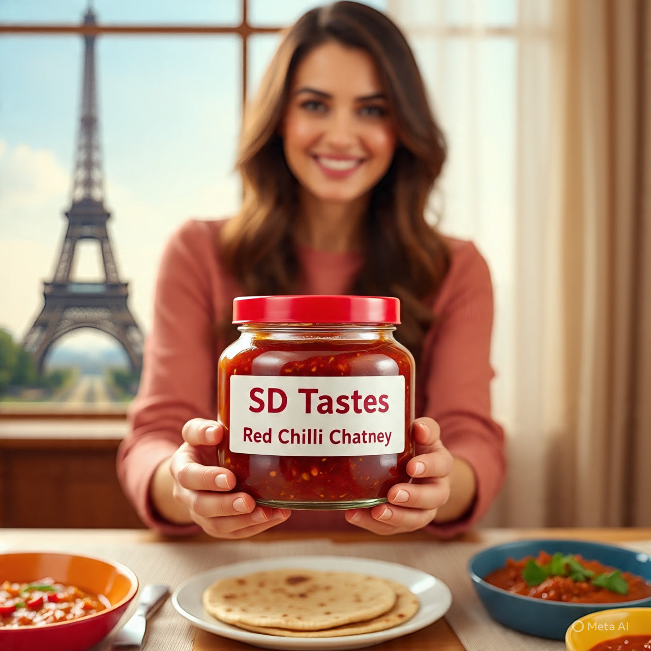 Red Chilli Chutney ! Brand- SD Tastes 200gm