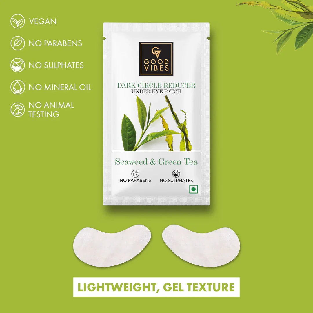 Good Vibes ! Seaweed & Green Tea Dark Circle Reducer Under Eye Patch