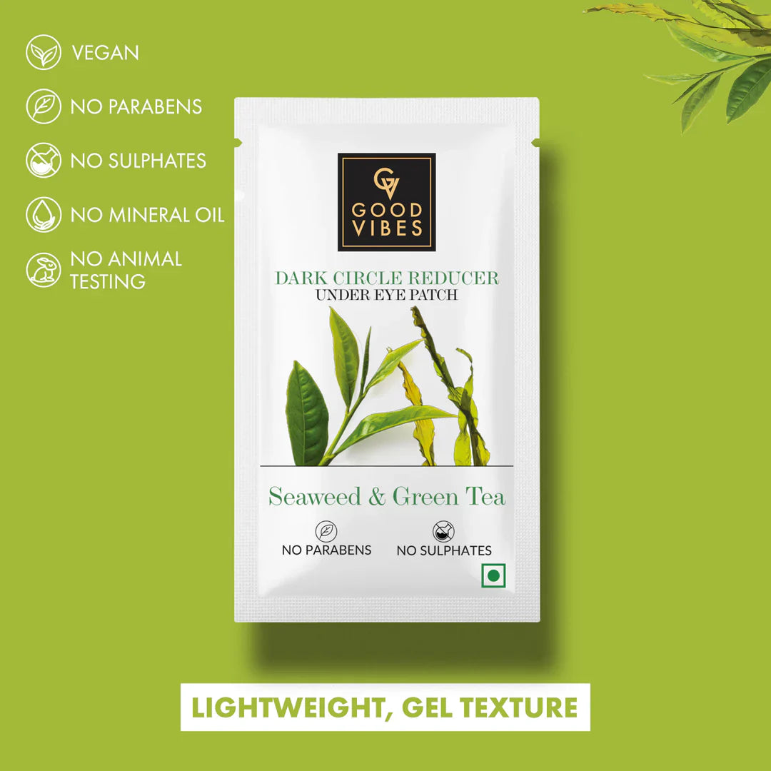Good Vibes ! Seaweed & Green Tea Dark Circle Reducer Under Eye Patch