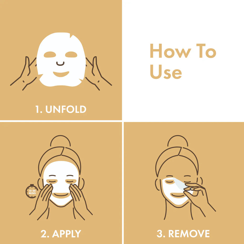 Rice Brightening Sheet Mask Lightweight Hydrating Moisturizing Softening Face Serum Sheet Mask