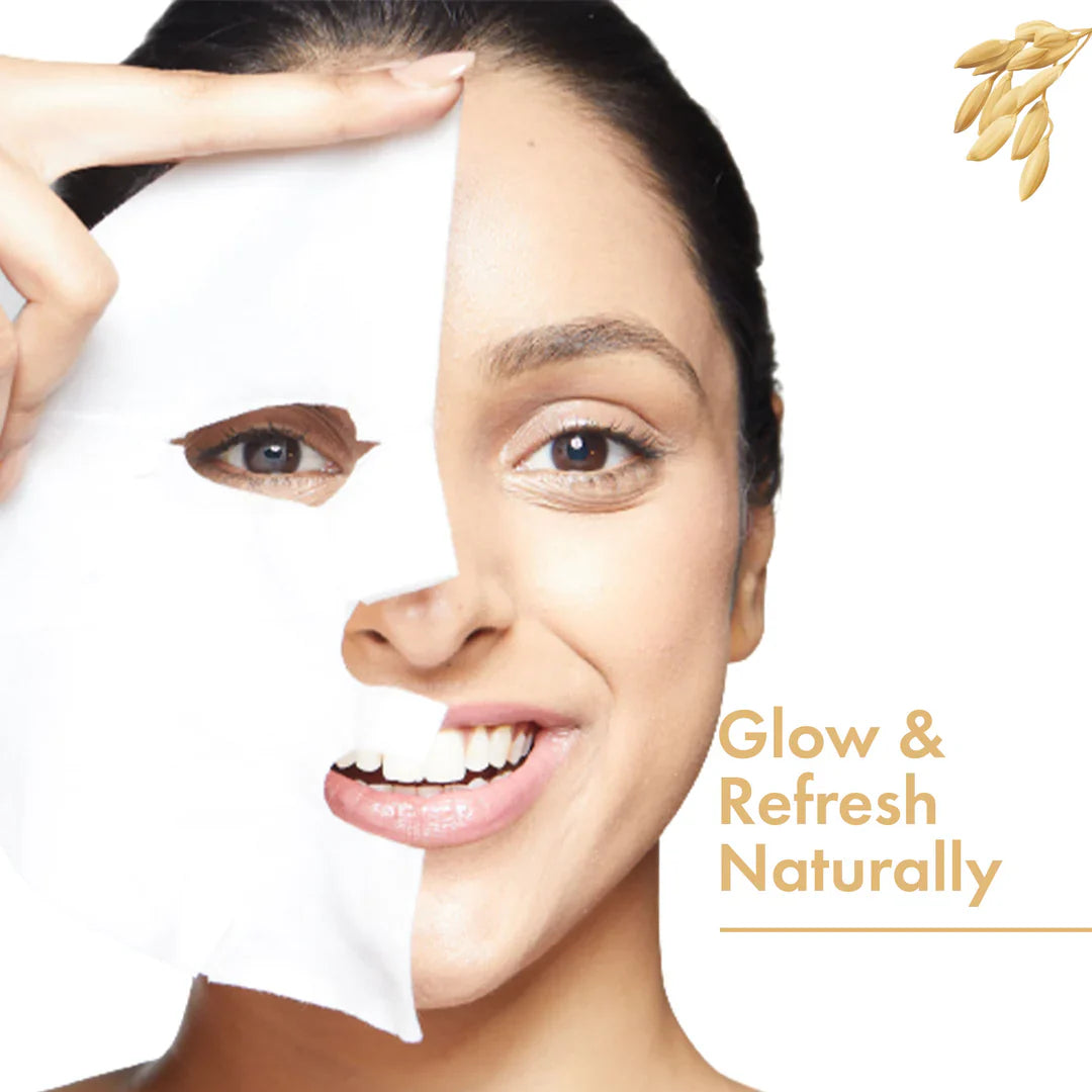 Rice Brightening Sheet Mask Lightweight Hydrating Moisturizing Softening Face Serum Sheet Mask