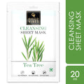 Tea Tree Cleansing Sheet Mask Lightweight Hydrating Moisturizing Softening Face Serum Sheet Mask