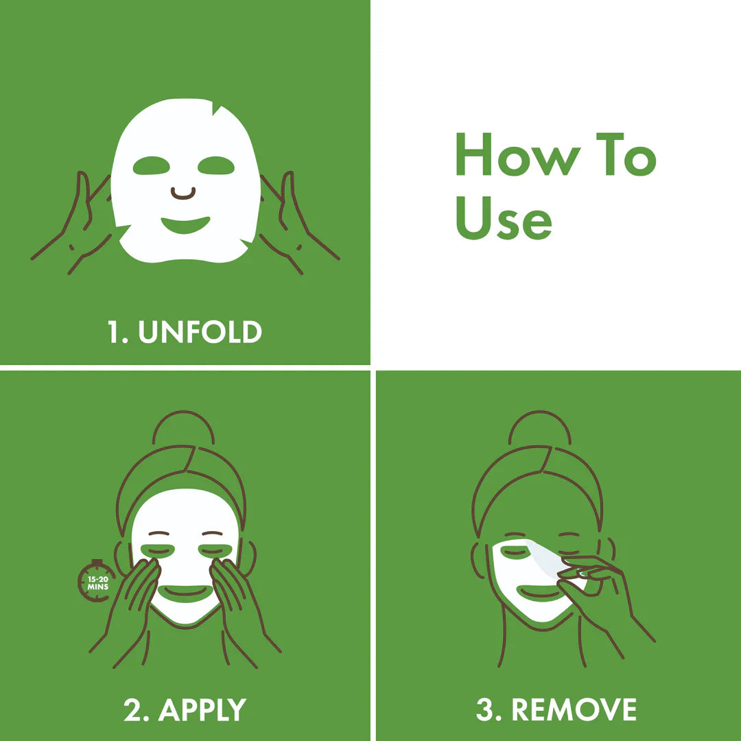 Tea Tree Cleansing Sheet Mask Lightweight Hydrating Moisturizing Softening Face Serum Sheet Mask