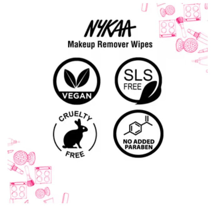 Nykaa Makeup Remover Wipes (30pcs) Ultra-Soft,Gentle Wipes (20cmx15cm)For Instant Cleanse & Refresh