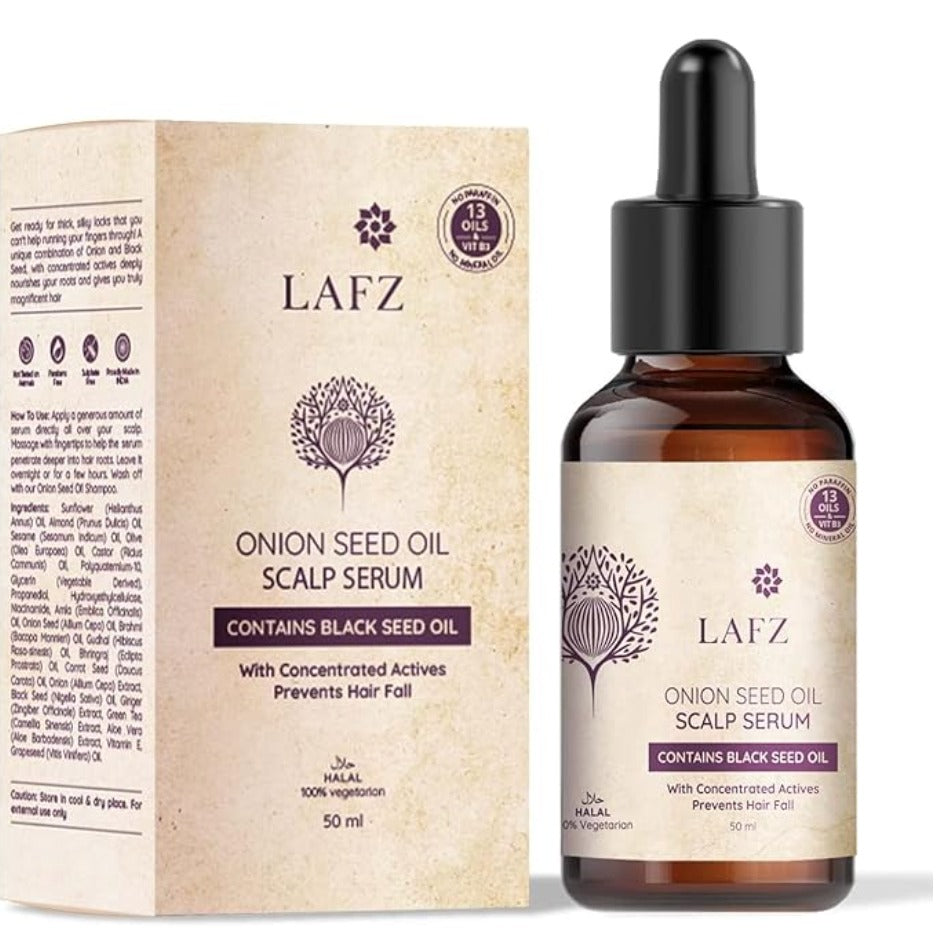 LAFZ Black Seed Onion Hair & Scalp Serum, Nourishes Scalp Paraban-free, 50 ml