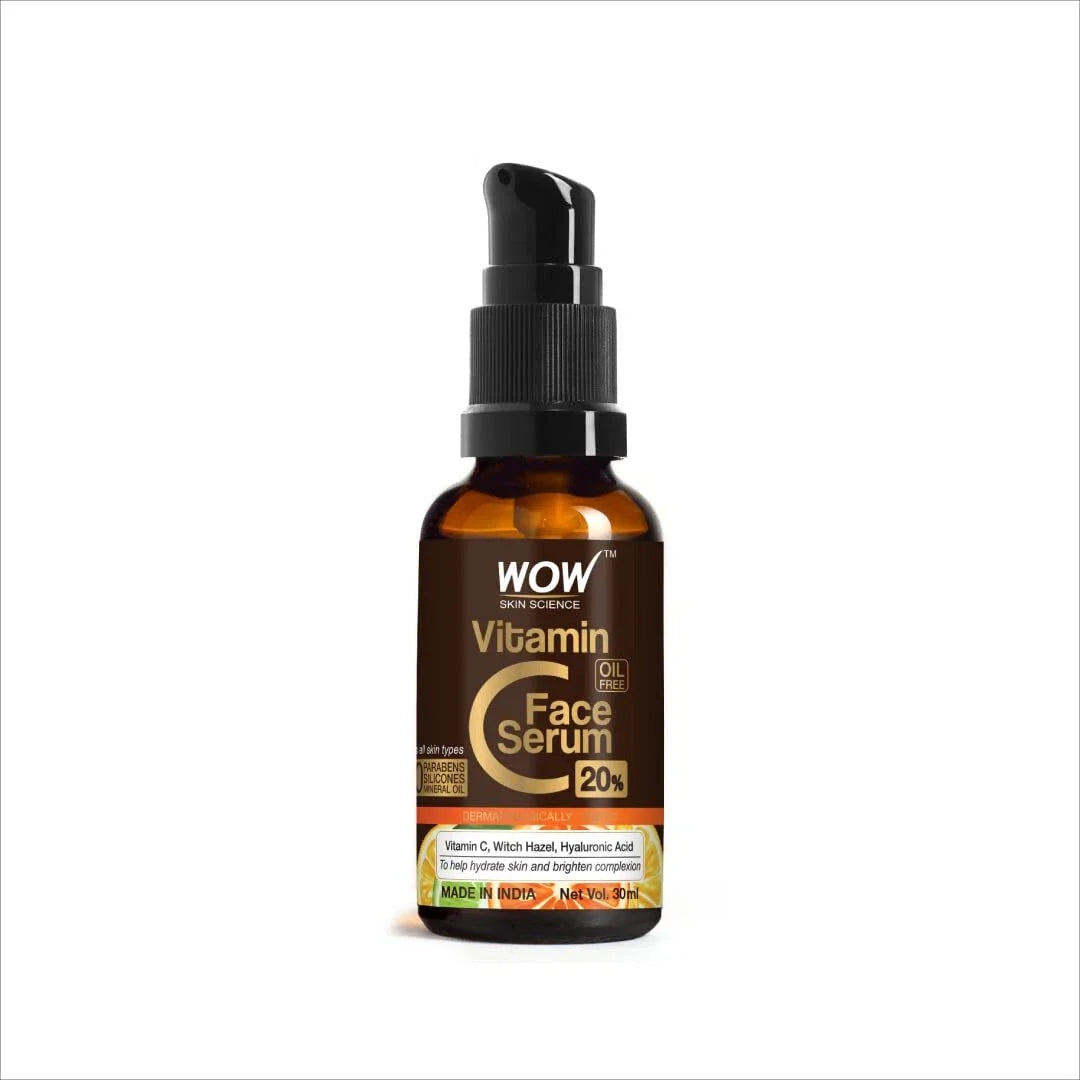 WOW Skin Science Brightening 20% Vitamin C Face Serum -30 ml -For Dark Circles